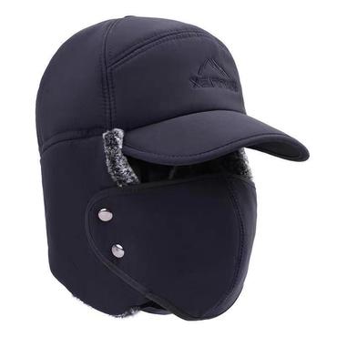 Men's Winter Windproof Velvet Chic Thickened Cold Ear Protection Snow Sun Hat