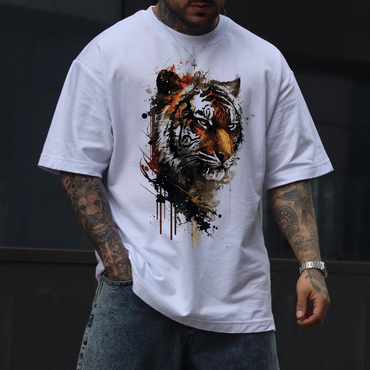 Tigerart Mens Casual Chic T-shirt