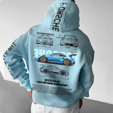 Oversized Unisex 911 Gt3 Chic Rs Hoodie Racing Graphic Hoodie