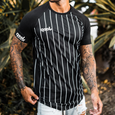 Men's Striped Print Chic T-shirt