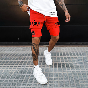 Men's Double Layer Basketball Chic Shorts