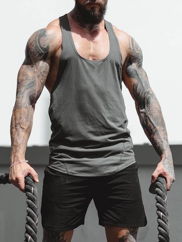 Quick Dry Go Hard Chic Gym Stringer Vest