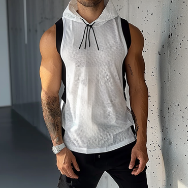 Men's Mesh Color Block Chic Sports Vest