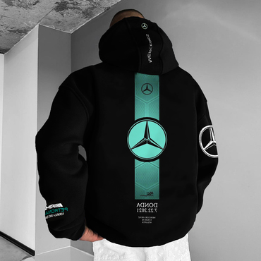 Unisex Oversized Racing Printed Chic Hoodie