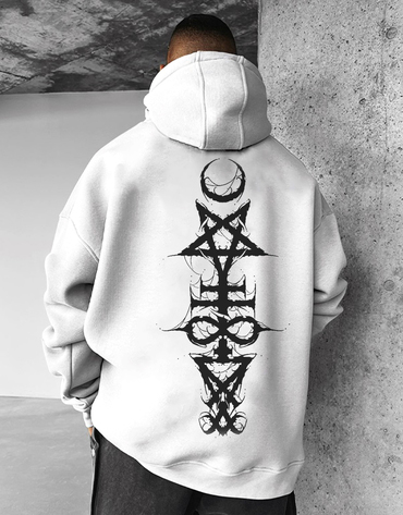 Satan Totem Print Pullover Chic Sweatshirt