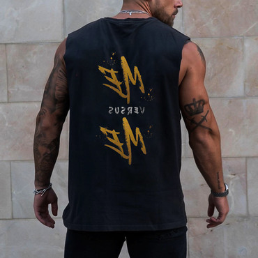 Me Versus Me Print Chic Sleeveless T-shirt