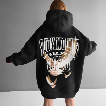 Oversize Follow Your Dreams Chic Hoodie