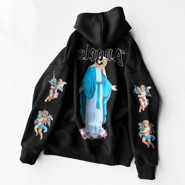 Oversize Angels Hoodie Chic