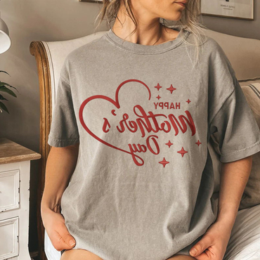 Love Mother's Day Printed Chic Cotton Casual T-shirt