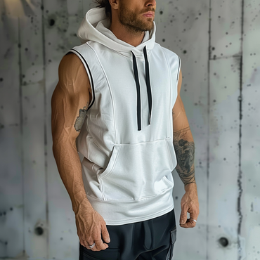 Casual Fitness Sports Hooded Chic Vest