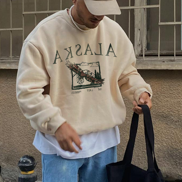 Alaska Mens Streetwear Casual Chic Sweatshirt