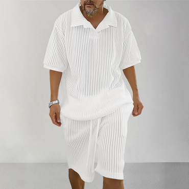 Men's Knitted Summer Chic Suit