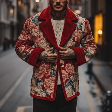 Street Fashion Casual Men's Chic Jacket Printed Jacket Coat