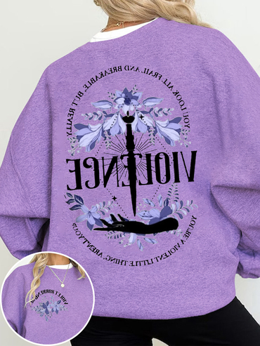 Violet Sorrengail Sweatshirt Chic