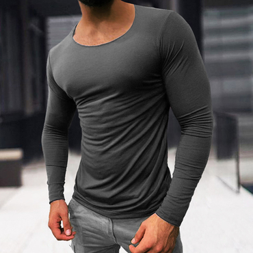 Men's Basic Cotton Breathable Chic Long Sleeve T-shirt