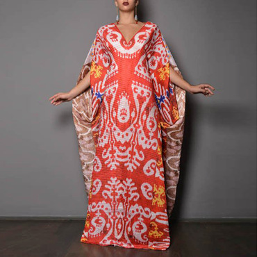 Stylish Printed Ramadan Abaya Chic Dress