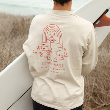 Summer Surf Retro Casual Chic Long Sleeve Tee