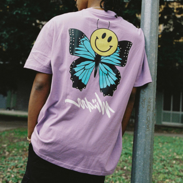 Casual Butterfly Print Men's Chic T-shirt