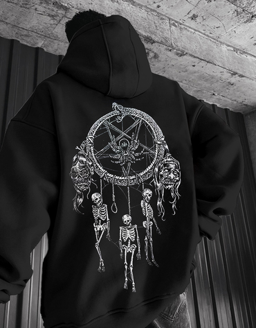 Satan Loose Large Graphic Chic Hoodie