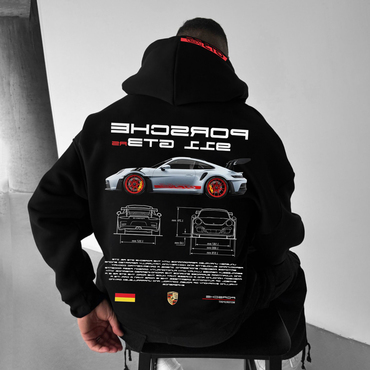 Oversize Sports Car 911 Chic Gt3rs Hoodie