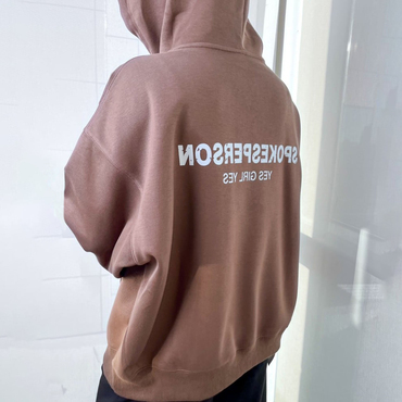 Unisex Printed Relaxed Chic Hoodie