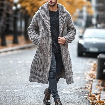 Men's Knitted Warm Cardigan Chic Coat