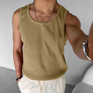 Men's Plain Basic Simple Chic Sleeveless Top