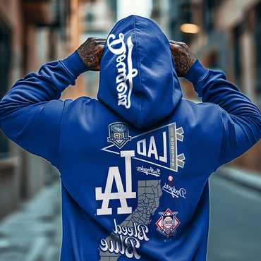 Men's Los Angeles Dodgers Chic Royal Blue 2024 Hoodie