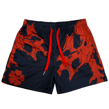 Men's Anime Print Drawstring Chic Shorts Cloud Shorts