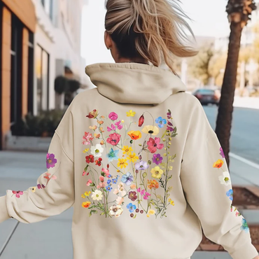 Wildflowers Boho Floral Lover Chic Gift Hoodie Sweatshirt