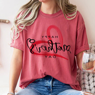 Mother's Day Printed Casual Chic T-shirt