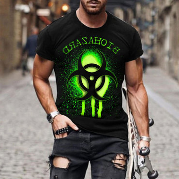 Biohazard Printed Fashion Casual Chic T-shirt