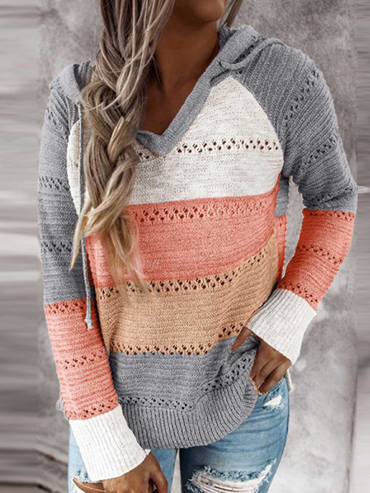 Casual Loose Striped Long Sleeve Chic Sweater