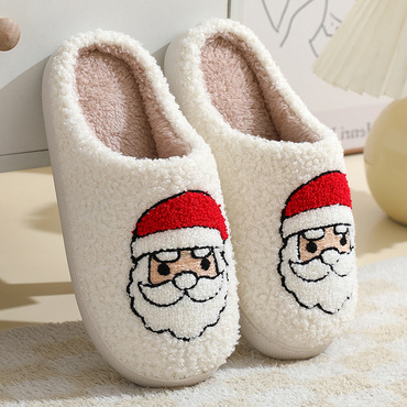 Unisex Christmas Tree Home Chic Christmas Cotton Slippers