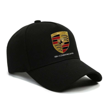 F1 Porsche Team Printed Chic Classic Baseball Cap Black Unisex Adjustable Sunscreen Racing