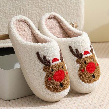 Unisex Christmas Warm Home Chic Cotton Slippers