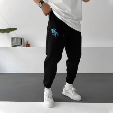 Men's Oakland Fleece Astronaut Print Chic Sweatpants