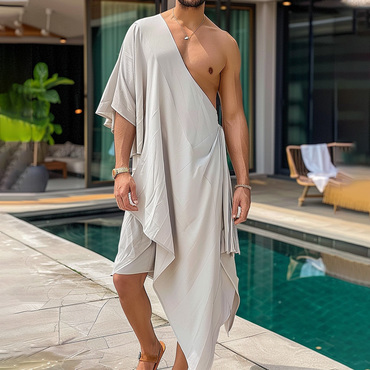 Men's Cropped Designer Style Chic Party Robe Cardigan