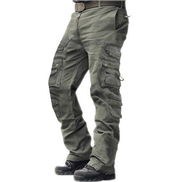 Men's Outdoor Vintage Washed Chic Cotton Washed Multi-pocket Tactical Pants