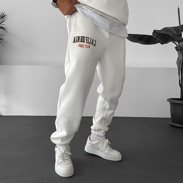 Men's Clean 'california' Print Chic Oakland Fleece Sweatpants