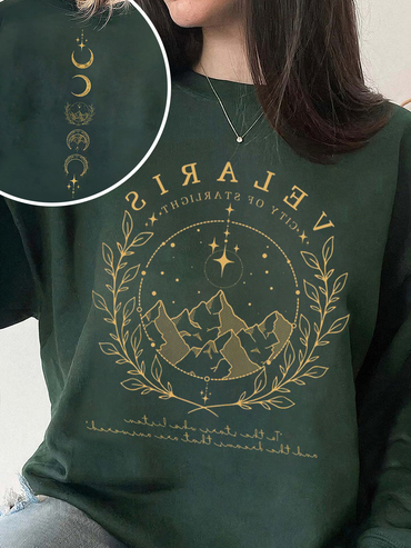 Velaris City Of Starlight Chic Double-sided Sweatshirt