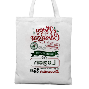 Christmas Gift Tote Bag Chic Canvas Bag North Pole Post Office Santa Claus Bag Christmas Gifts