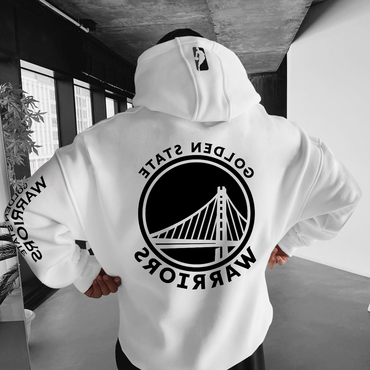 Oversize Basketball Print Chic Hoodie