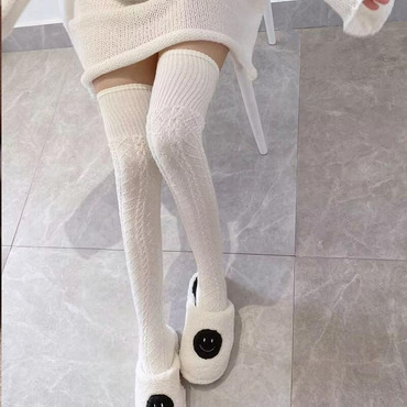 Women Warm Wool Thick Chic Over Knee Socks