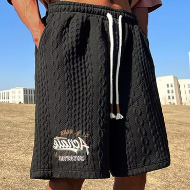 Men's Retro Textured Loose Chic Beach Pants