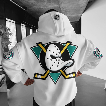 Oversized Casual Men's Mighty Chic Ducks Hoodie