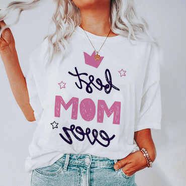 Mother's Day Printed Casual Chic T-shirt