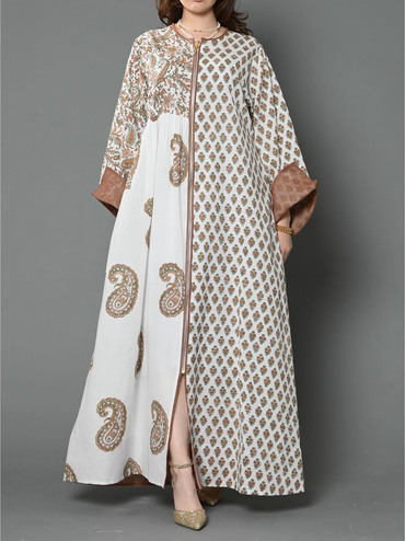 Stylish Printed Ramadan Abaya Chic Dress