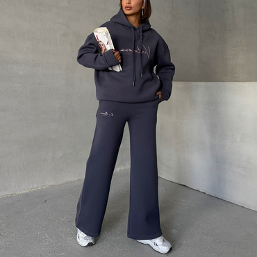 Oversized Unisex Casual Hoodie And Chic Sweatpants Set