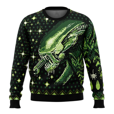 Xenomorph Alien Ugly Christmas Chic Sweater